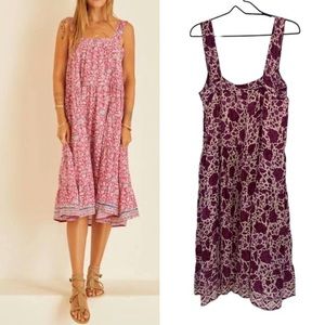 Natalie Martin Silk Midi Dress Women’s Size Medium